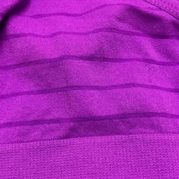 Bralette Urbanology Women's 6M Purple Stripe Seamless Padded Stretch Bra Medium - Picture 4 of 6